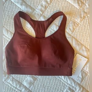 NWT Athleta Hustle Bra SuperSonic in Dried Cinnamon 34 D/DD
